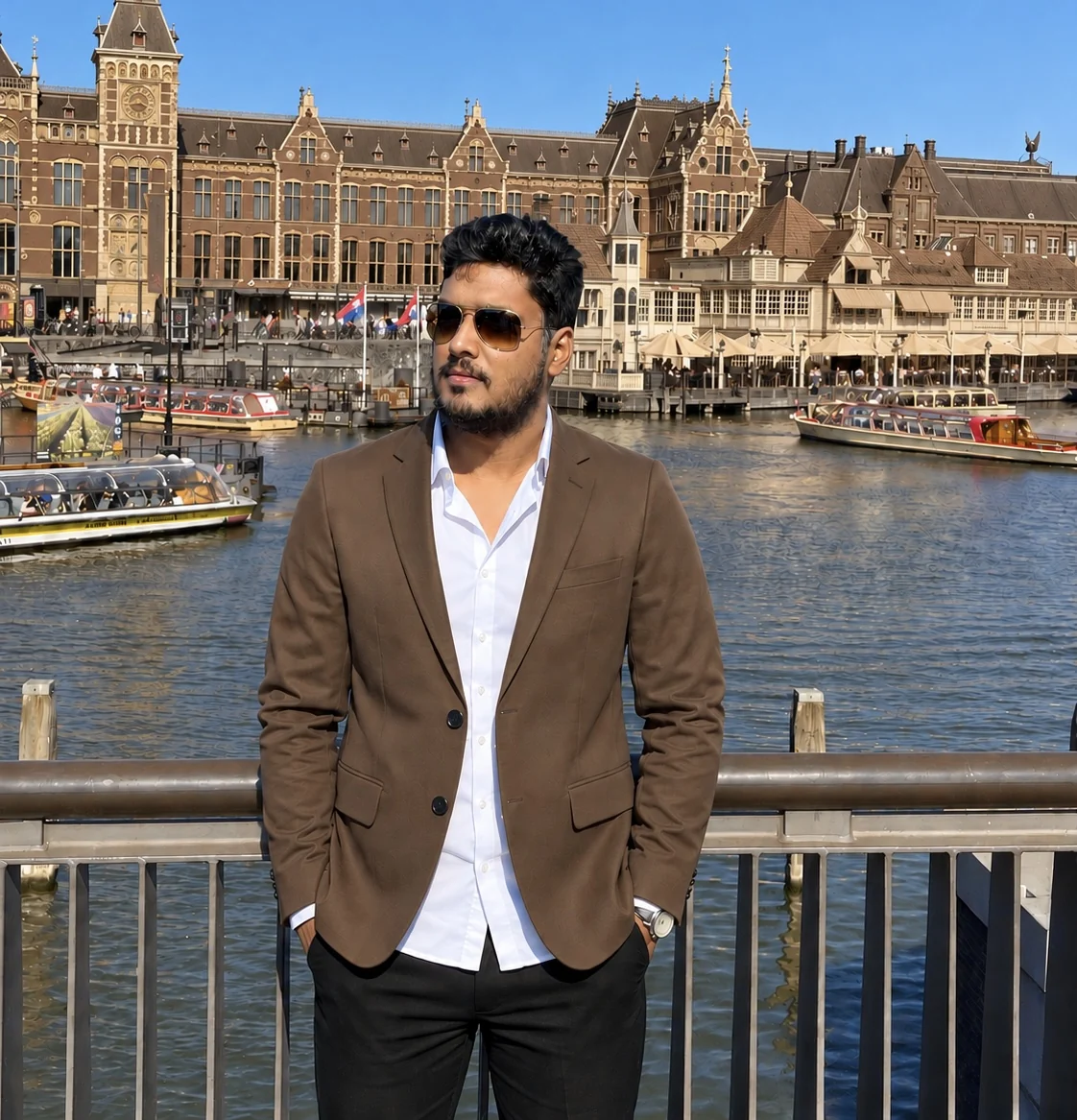 Sanidhya Tyagi, founder of Scout Your Stars, in Amsterdam